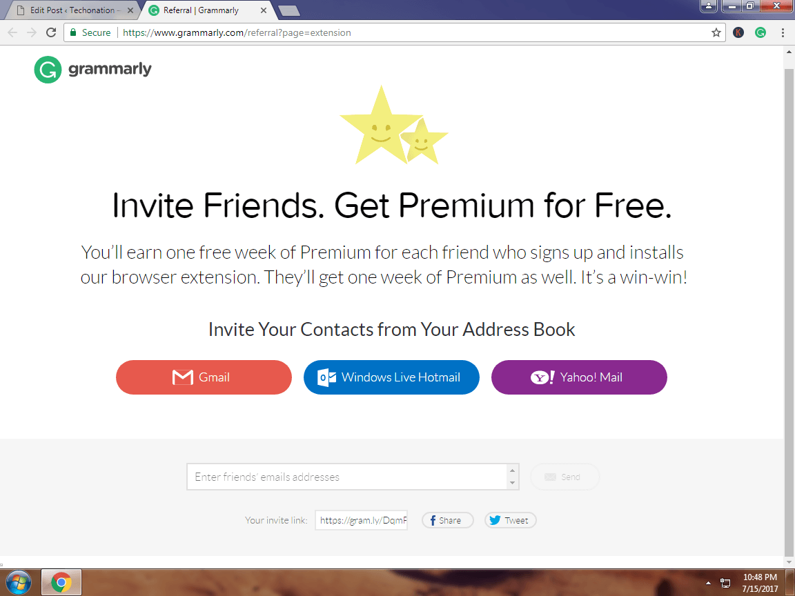 free grammarly premium